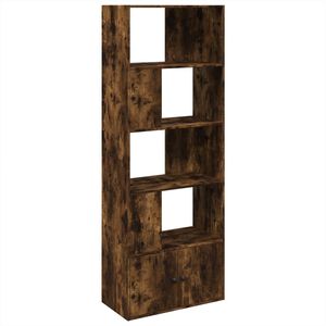 vidaXL f&uuml;st&ouml;s t&ouml;lgy sz&iacute;nű szerelt fa k&ouml;nyvespolc 70 x 36 x 189 cm
