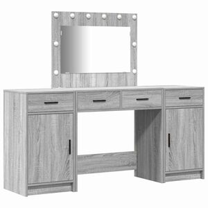 vidaXL &Ouml;lt&ouml;zk&ouml;dőasztal 3 db Sz&uuml;rke 78,5 x 41 x 135 cm Szerelt Fa