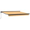 vidaXL Beh&uacute;zhat&oacute; napellenző Homoksz&iacute;n 450 &times; 300 cm Sz&ouml;vet &eacute;s F&eacute;m