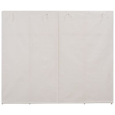 vidaXL fehér szövet ruhásszekrény 200 x 40 x 170 cm