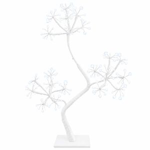 vidaXL S-alak&uacute; LED-es kar&aacute;csonyfa 2 db Feh&eacute;r 18 x 18 x 45 cm Ac&eacute;l