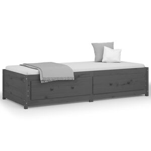 vidaXL sz&uuml;rke t&ouml;m&ouml;r fenyőfa kanap&eacute;&aacute;gy 90 x 200 cm