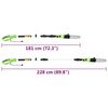 vidaXL 2 az 1-ben teleszkópos láncfűrész/sövényvágó 25/41 cm 710/550W