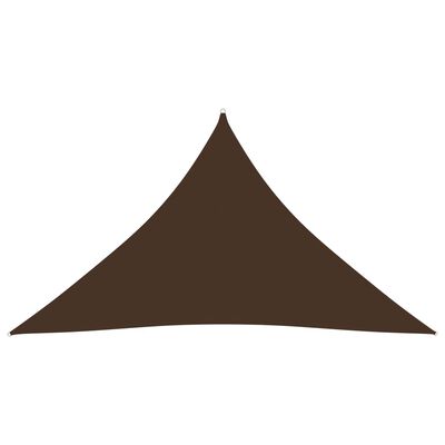 vidaXL barna háromszögű oxford-szövet napvitorla 5x5x6 m