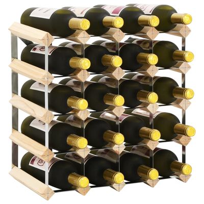 vidaXL tömör fenyőfa bortartó állvány 20 palackhoz