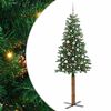 vidaXL Karcs&uacute; kar&aacute;csonyfa Z&ouml;ld 210 cm PVC &eacute;s t&ouml;m&ouml;r fenyőfa