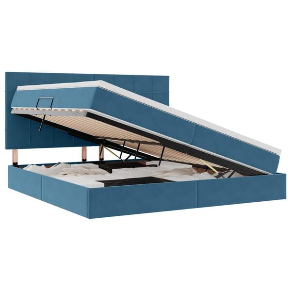 vidaXL &Aacute;gy t&aacute;rol&oacute;val &eacute;s matraccal S&ouml;t&eacute;t k&eacute;k 200 x 200 cm B&aacute;rsony