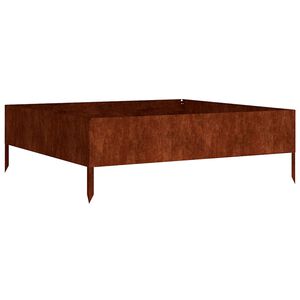 vidaXL corten ac&eacute;l kerti magas&aacute;gy&aacute;s 100x100x33,5 cm