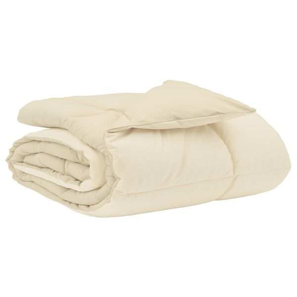 vidaXL Teljes &eacute;ves takar&oacute; S&ouml;v&eacute;nyes Kr&eacute;m 200 x 220 cm Mikrosz&aacute;l