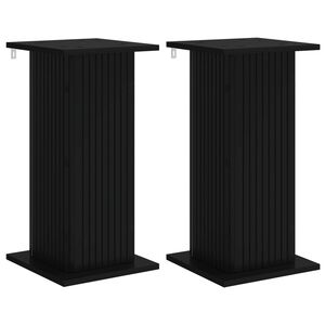 vidaXL N&ouml;v&eacute;ny&aacute;llv&aacute;ny 2 pcs Fekete 30,5 x 30 x 60,5 cm Szerelt Fa
