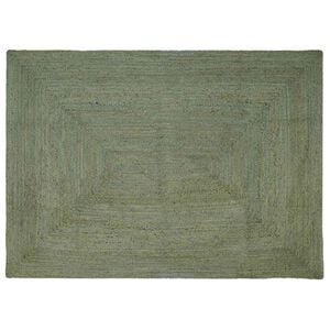 vidaXL Ter&uuml;letszőnyegek N&eacute;gysz&ouml;gletes Olajz&ouml;ld 160 x 230 cm Juta