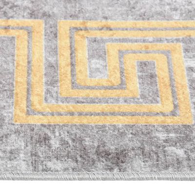 vidaXL szürke csúszásmentes mosható szőnyeg 120 x 180 cm