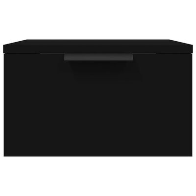 vidaXL fekete falra szerelhető éjjeliszekrény 34 x 30 x 20 cm