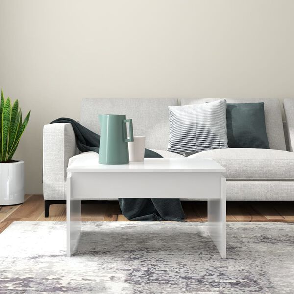 vidaXL fehér szerelt fa dohányzóasztal 68 x 50 x 38 cm