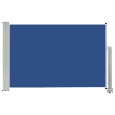 vidaXL kék kihúzható oldalsó terasz napellenző 60 x 300 cm