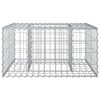 vidaXL Gabion emelt &aacute;gy Ez&uuml;st 80 x 80 x 40 cm Horganyzott ac&eacute;l