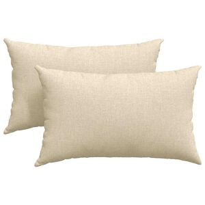 vidaXL Kanap&eacute; p&aacute;rn&aacute;k 2 db sz&ouml;vet Kr&eacute;m 50 x 30 cm