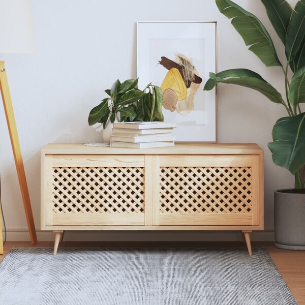 vidaXL 2 db t&ouml;m&ouml;r fenyőfa r&aacute;csos szekr&eacute;nyajt&oacute; 59,5x39,5 cm