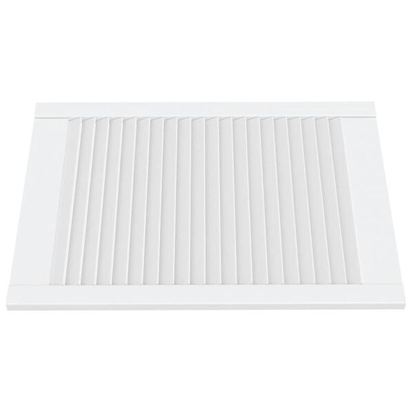 vidaXL 4 db feh&eacute;r t&ouml;m&ouml;r fenyőfa lamell&aacute;s szekr&eacute;nyajt&oacute; 69 x 49,4 cm