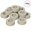 vidaXL Sz&eacute;k l&aacute;b padl&oacute; v&eacute;dők 18000 db &Aacute;tl&aacute;tsz&oacute; &Oslash; 15 x 16 mm PVC