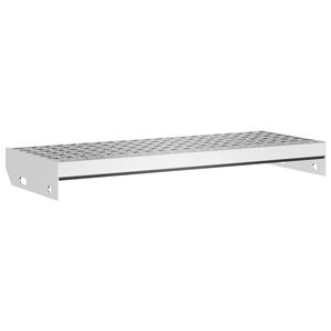 vidaXL horganyzott ac&eacute;l r&aacute;csos l&eacute;pcsőfok 60 x 24 x 7 cm