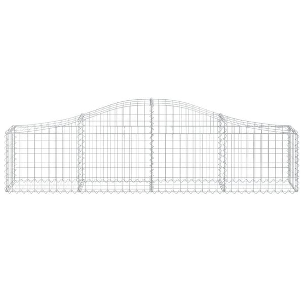 vidaXL 30 db &iacute;ves horganyzott vas gabion kos&aacute;r 200x30x40/60 cm