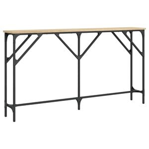 vidaXL sonoma t&ouml;lgy sz&iacute;nű szerelt fa t&aacute;lal&oacute;asztal 140 x 23 x 75 cm