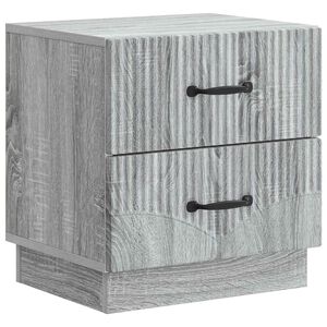 vidaXL &Eacute;jjeliszekr&eacute;ny Sz&uuml;rke Sonoma 43 x 34,5 x 44,5 cm Szerelt Fa