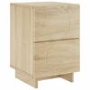vidaXL &Eacute;jjeliszekr&eacute;ny Sonoma T&ouml;lgy 33,5 x 34,5 x 50 cm Szerelt Fa