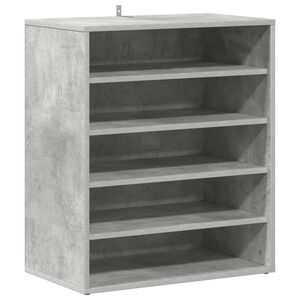 vidaXL betonsz&uuml;rke szerelt fa cipősszekr&eacute;ny 60 x 35 x 70 cm