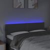 vidaXL s&ouml;t&eacute;tsz&uuml;rke sz&ouml;vet LED-es fejt&aacute;mla 144x5x78/88 cm