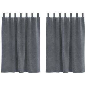 vidaXL S&ouml;t&eacute;t&iacute;tő f&uuml;gg&ouml;ny&ouml;k 2 db Vil&aacute;gossz&uuml;rke 140 x 140 cm B&aacute;rsony