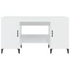 vidaXL magasfényű fehér színű szerelt fa íróasztal 140 x 50 x 75 cm