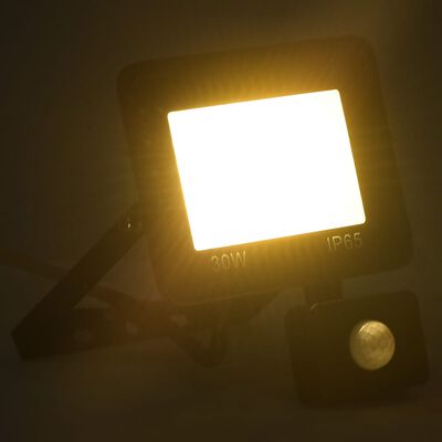 vidaXL meleg fehér fényű szenzoros LED-reflektor 30 W