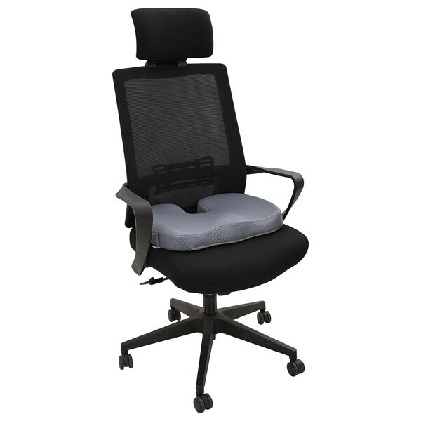 vidaXL &Uuml;lőp&aacute;rna Egysz&iacute;nű Sz&uuml;rke 47 x 37 x 8 cm Mem&oacute;riahab