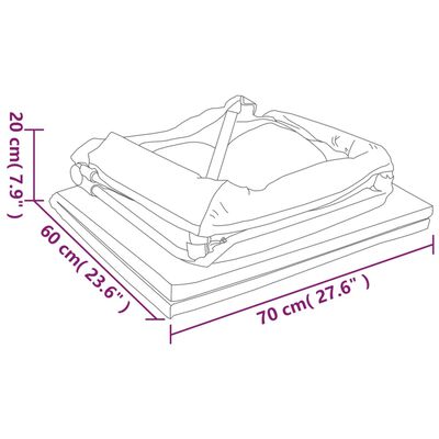 vidaXL tópszínű vászonszövet babajáróka matraccal