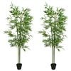 vidaXL Műbambusz fa 2 pcs Z&ouml;ld 60 x 18 x 190 cm Sz&ouml;vet &eacute;s Bambusz