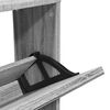 vidaXL 5 szintes sz&uuml;rke sonoma cipőszekr&eacute;ny t&uuml;k&ouml;rrel 63x17x169,5 cm