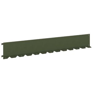 vidaXL Fűszeg&eacute;lyez&eacute;s 10 pcs 102 x 15 x 4 cm Ac&eacute;l Olajz&ouml;ld