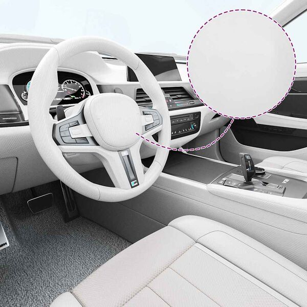 vidaXL 2 darab 4D-s feh&eacute;r aut&oacute;f&oacute;lia 100 x 150 cm + 50 x 150 cm