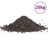 vidaXL fekete bazaltkavics 25 kg 5-8 mm