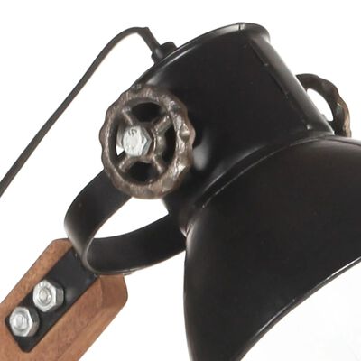 vidaXL fekete kerek ipari asztali lámpa 58 x 18 x 90 cm E27