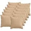 vidaXL P&aacute;rna huzat 12 pcs HOUTEN Kr&eacute;msz&iacute;nű 40 x 40 cm Műlensz&ouml;vet