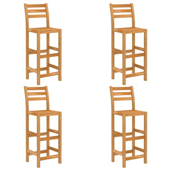 vidaXL 5 részes tömör akácfa kültéri bárszett