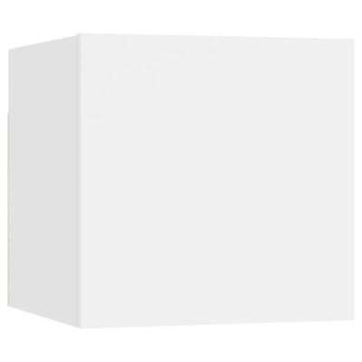 vidaXL fehér falra szerelhető TV-szekrény 30,5 x 30 x 30 cm