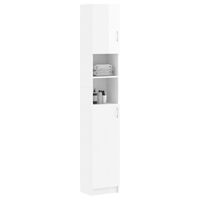 vidaXL magasfényű fehér forgácslap fürdőszobaszekrény 32x25,5x190 cm