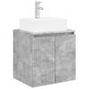 vidaXL Fali mosd&oacute;szekr&eacute;ny Betonsz&uuml;rke 49,5 x 41 x 62,5 cm Szerelt Fa
