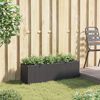 vidaXL fekete polyrattan kerti &uuml;ltetől&aacute;da 3 cser&eacute;ppel 105x30x32 cm