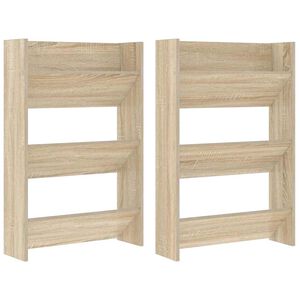 vidaXL 2 db sonoma-t&ouml;lgy fali cipősszekr&eacute;ny 60 x 18 x 90 cm