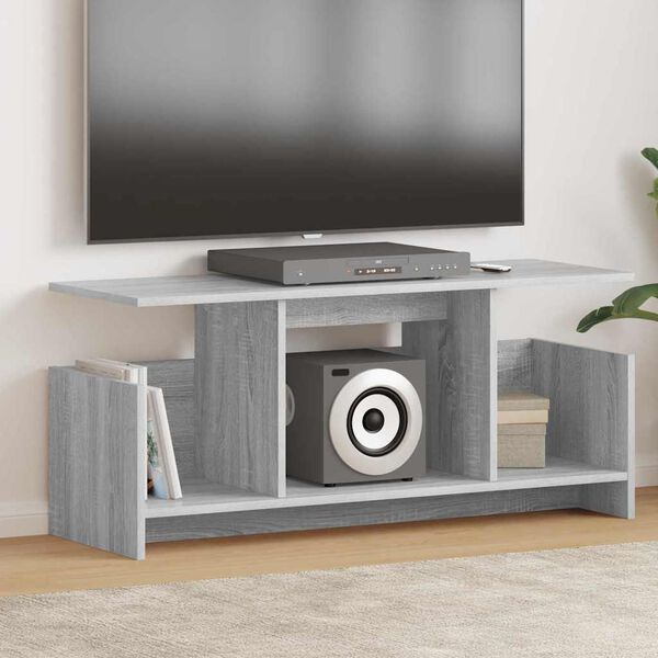 vidaXL TV &aacute;llv&aacute;ny Sz&uuml;rke Sonoma 102 x 35 x 45 cm Faanyag
